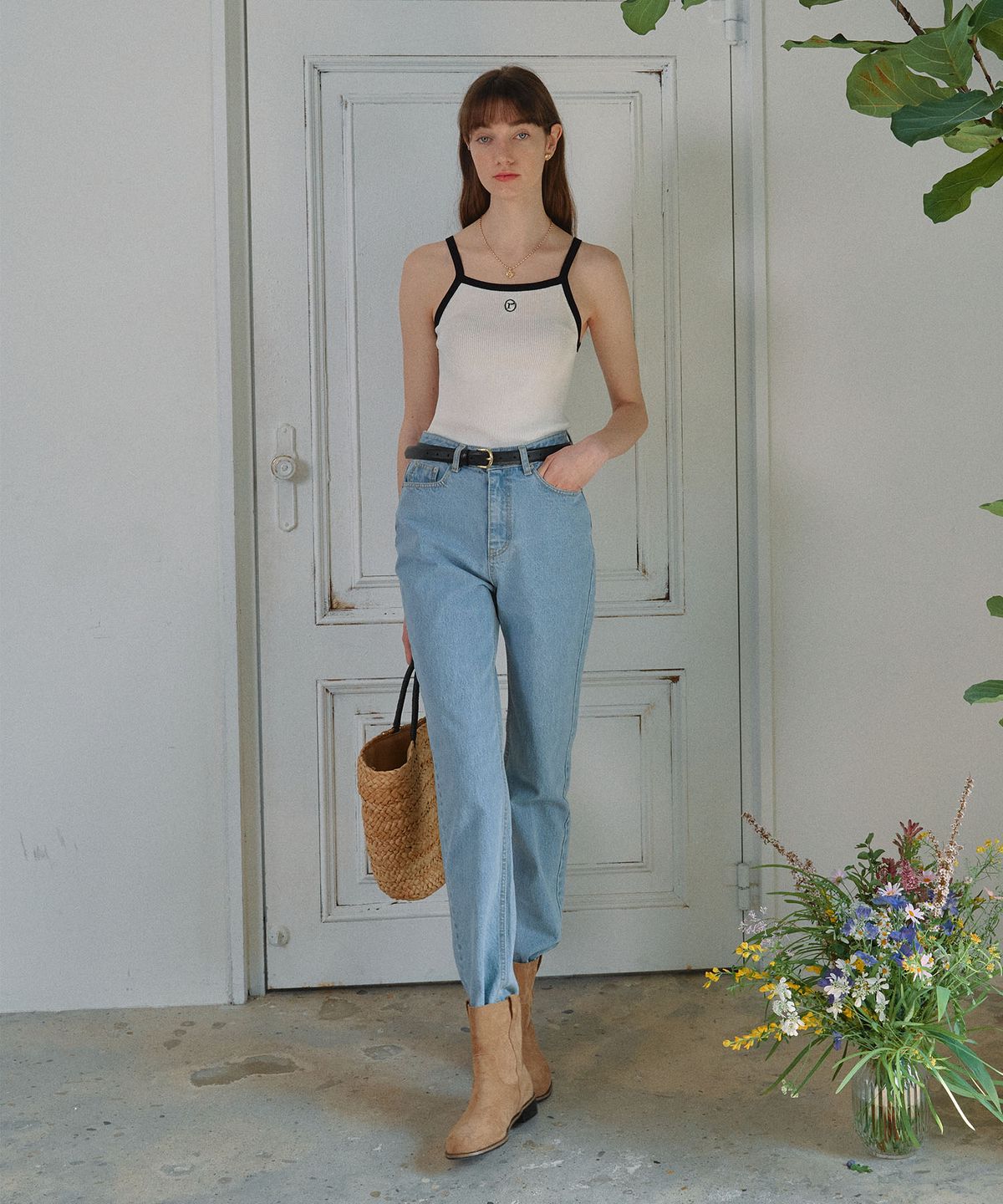 로라로라(ROLAROLA) ROLA TAPERED FIT DENIM LIGHT BLUE