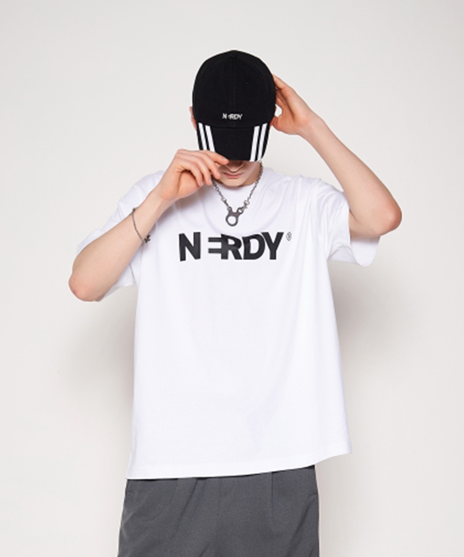 ●NERDY● Blank Big Logo Tシャツ / 24ss (4色) unisex Nerdy - Blank Big Logo Short Sleeve T-Shirt (24SS