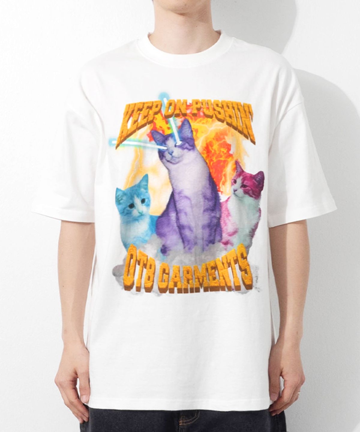 큐티에잇 가먼츠(QT8 GARMENTS) RG Wild Cat Tee (Ivory)