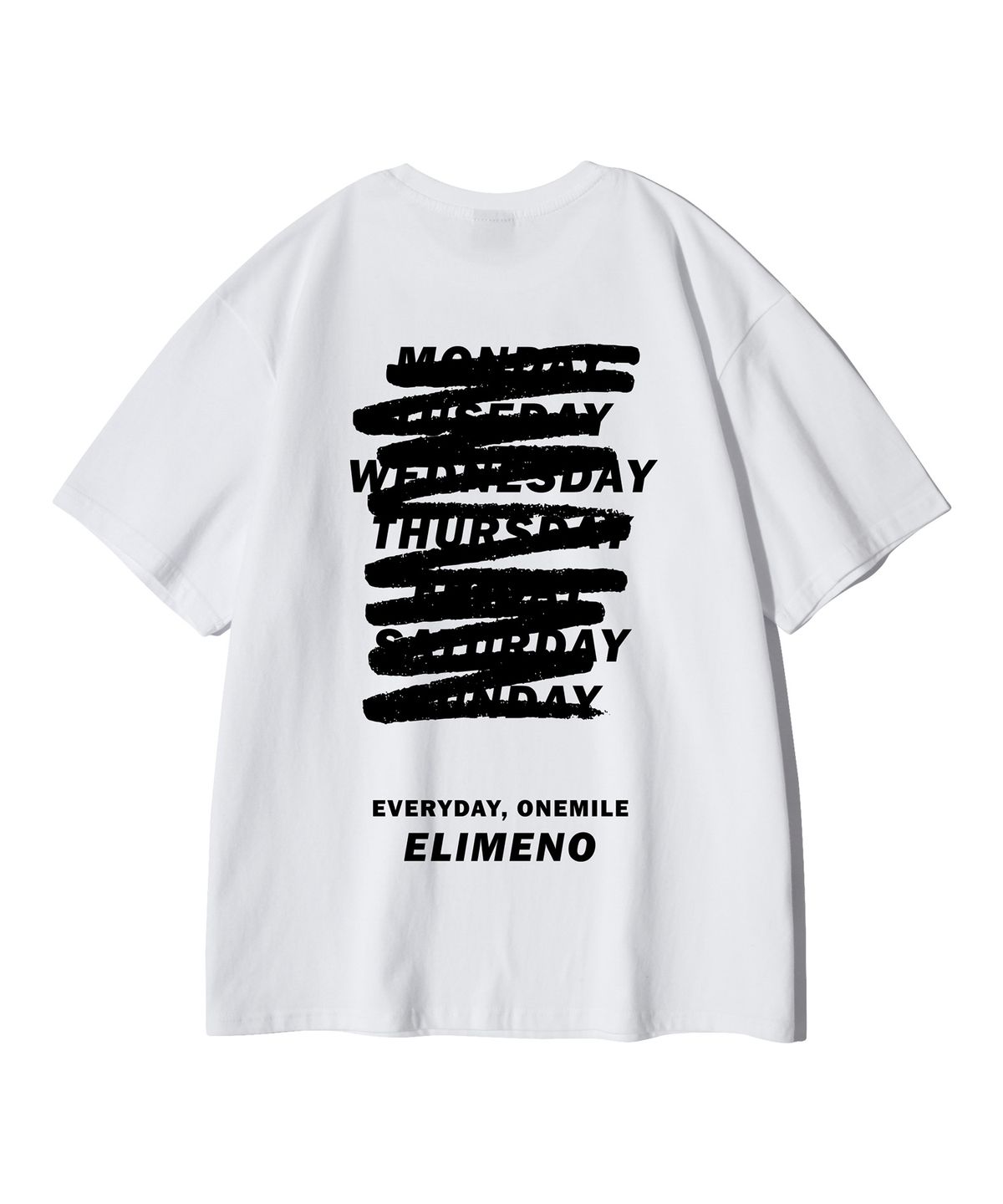 엘리메노(ELIMENO) EL 낫 올웨이 오버핏 반팔티 화이트