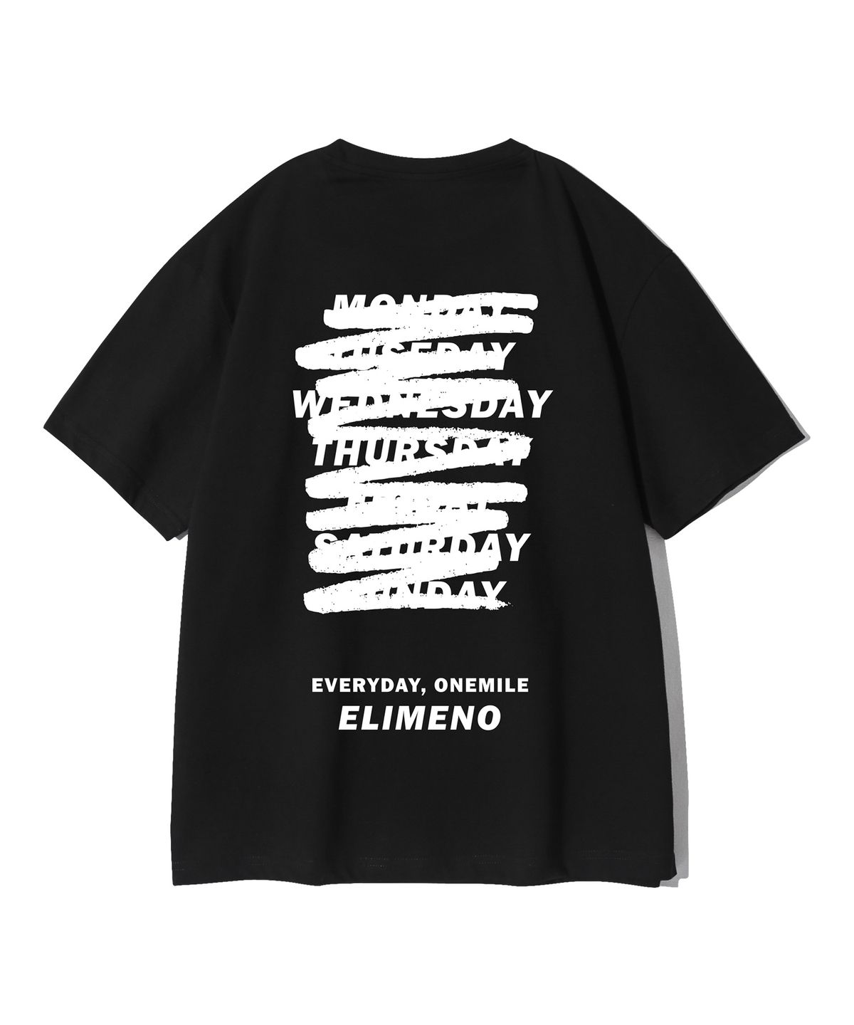 엘리메노(ELIMENO) EL 낫 올웨이 오버핏 반팔티 블랙