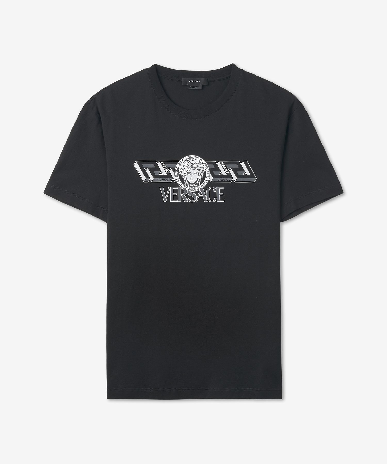 MUSINSA公式 | VERSACE ラグレカロゴTシャツ - ブラック / 10084611B000