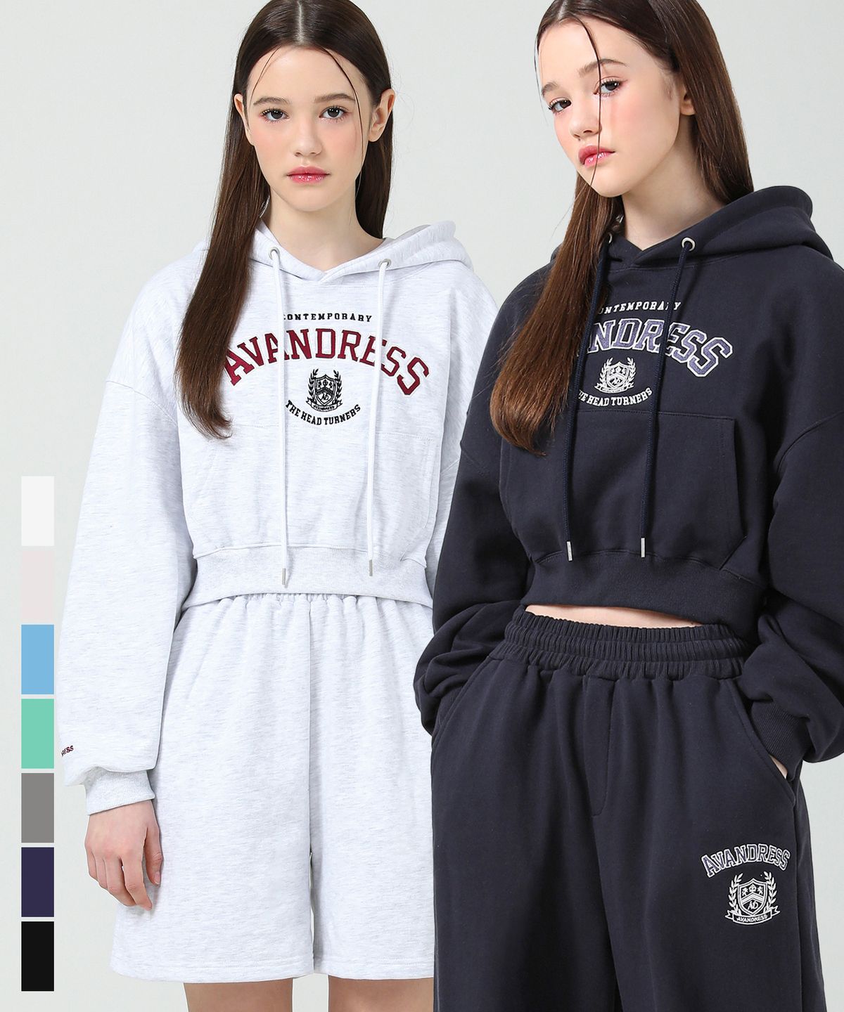 어반드레스(AVANDRESS) royal crop hoody - 8COL