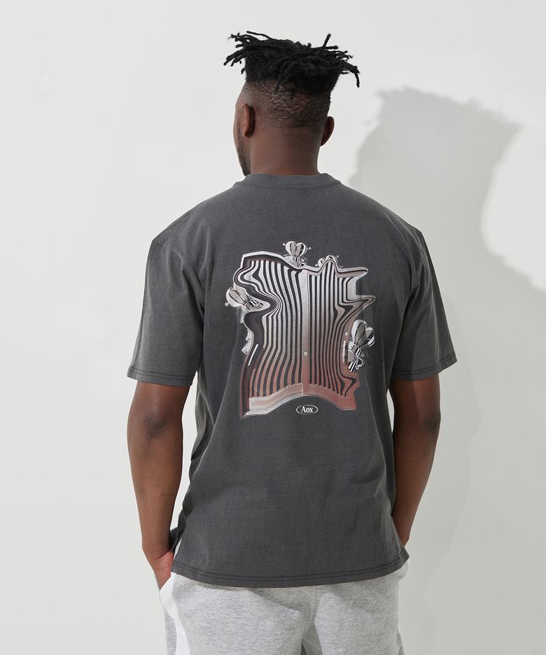Silver door Pigment T-shirt (Gray)