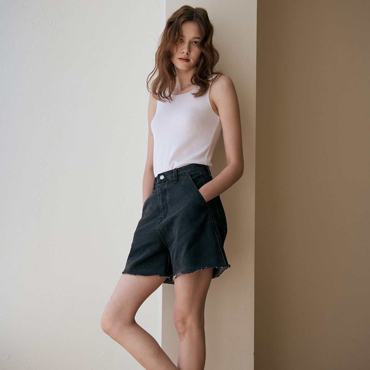 웬스데이딜라잇(WEDNESDAY DELIGHT) WED_Signature black shorts_BLACK