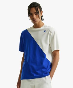 공용 컬러 블록 티셔츠 SPHMCNRS302URBL