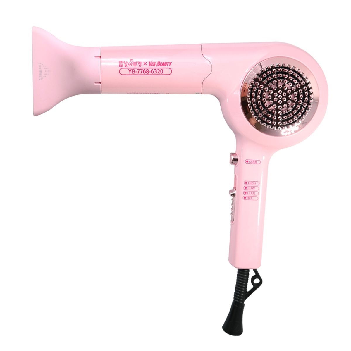 예스뷰티(YESBEAUTY) 전문가용 2분 헤어드라이기 항공모터 핑크에디션 YB-7768-6320
