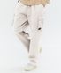 WIDE CARGO PANTS 스톤