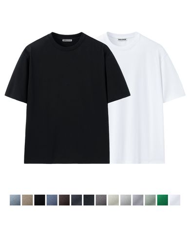 인사일런스(INSILENCE) [2 PACK] 수피마 코튼 프리미엄 티셔츠_14 Color