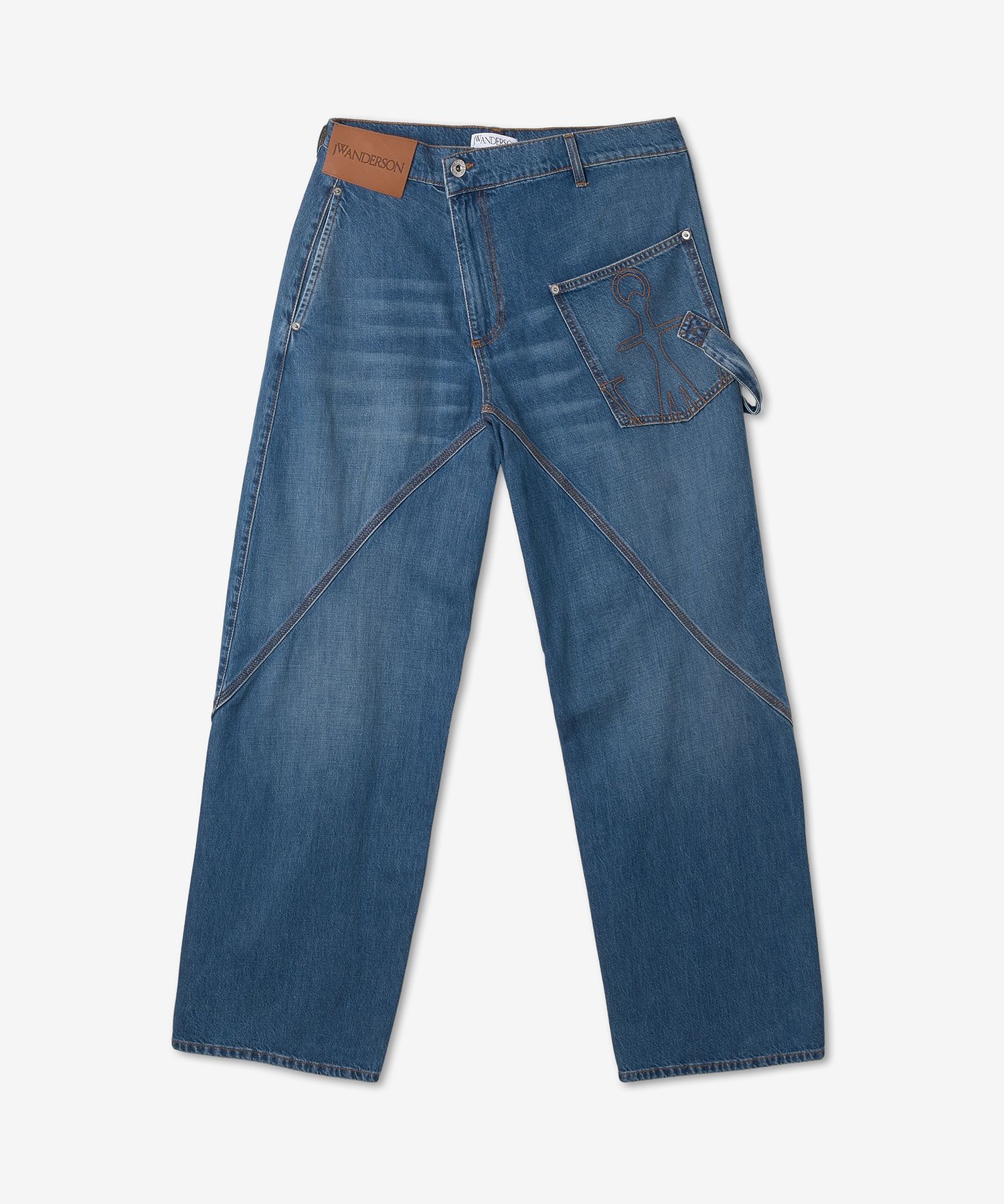 美品】JW ANDERSON ターン アップ スリム ジーンズ デニムパンツ JW 