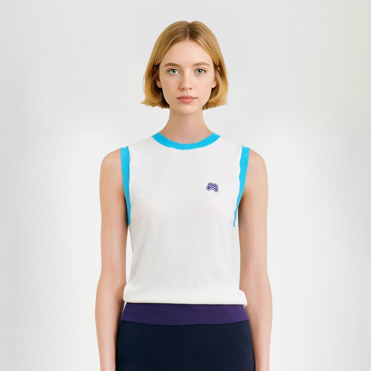 마틴골프(MARTINE GOLF) flimsy Round Vest_White
