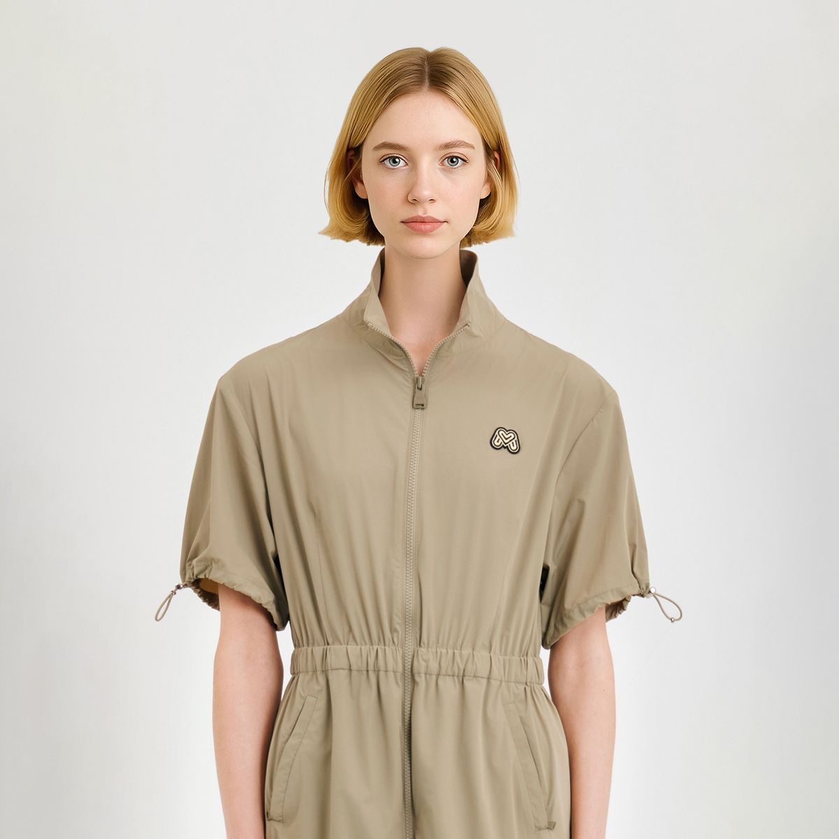 마틴골프(MARTINE GOLF) Woven Stretch One-piece_Beige