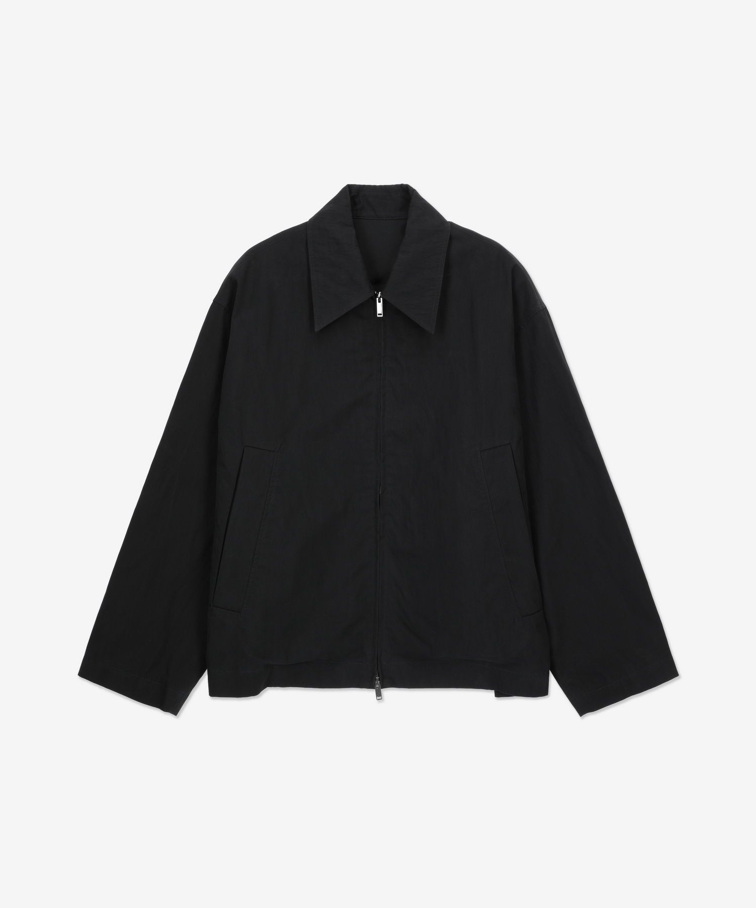【STUDIO NICHOLSON】ナイロン FLUX ジャケット Studio Nicholson - Black Flux Harrington Jacket – Frances May