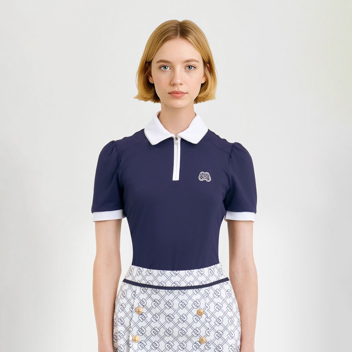 마틴골프(MARTINE GOLF) Classy Zip-up Shirts_Navy