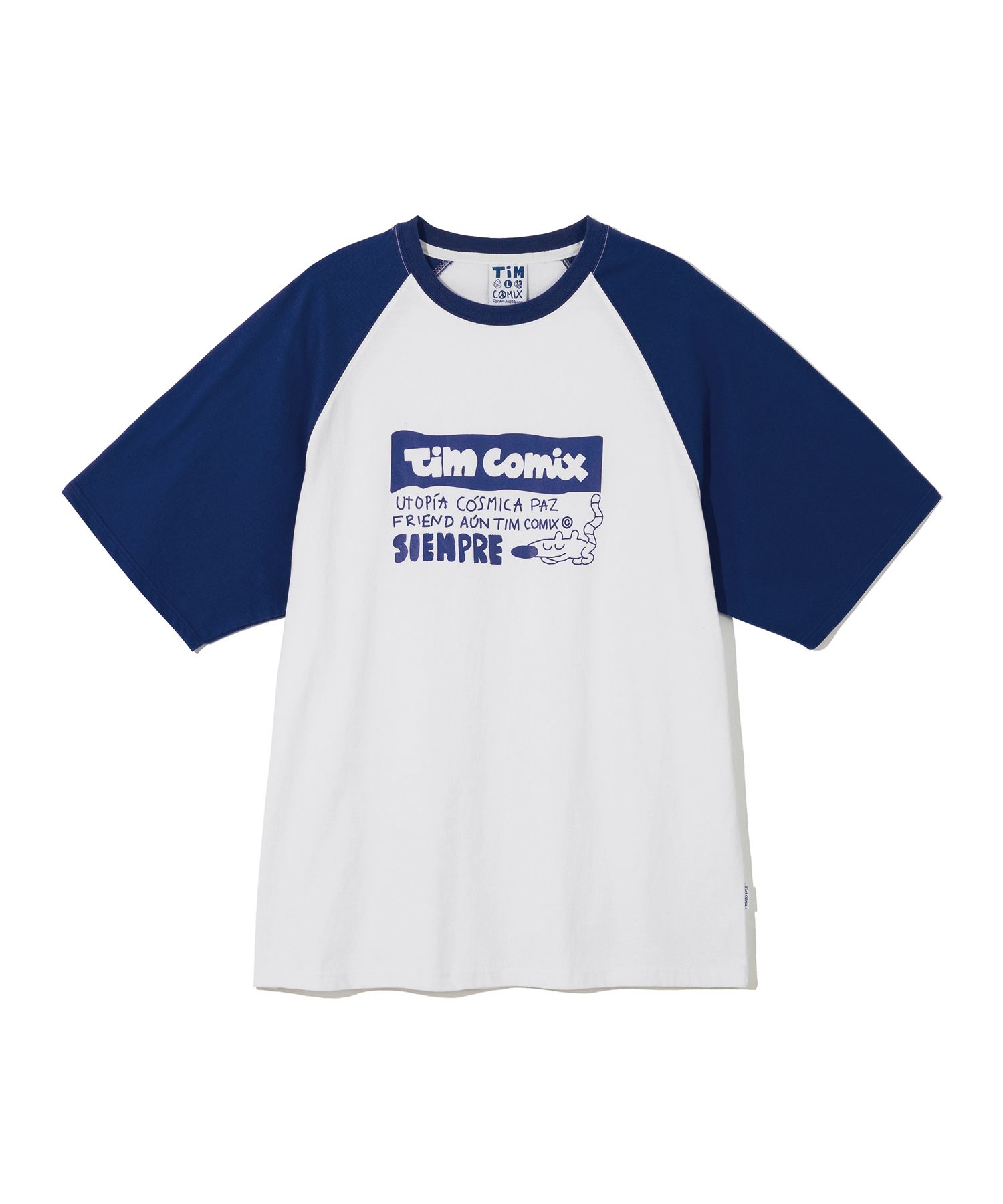 MUSINSA | TIMCOMIX SIEMPRE ANIMAL RAGLAN SS COBALT BLUE