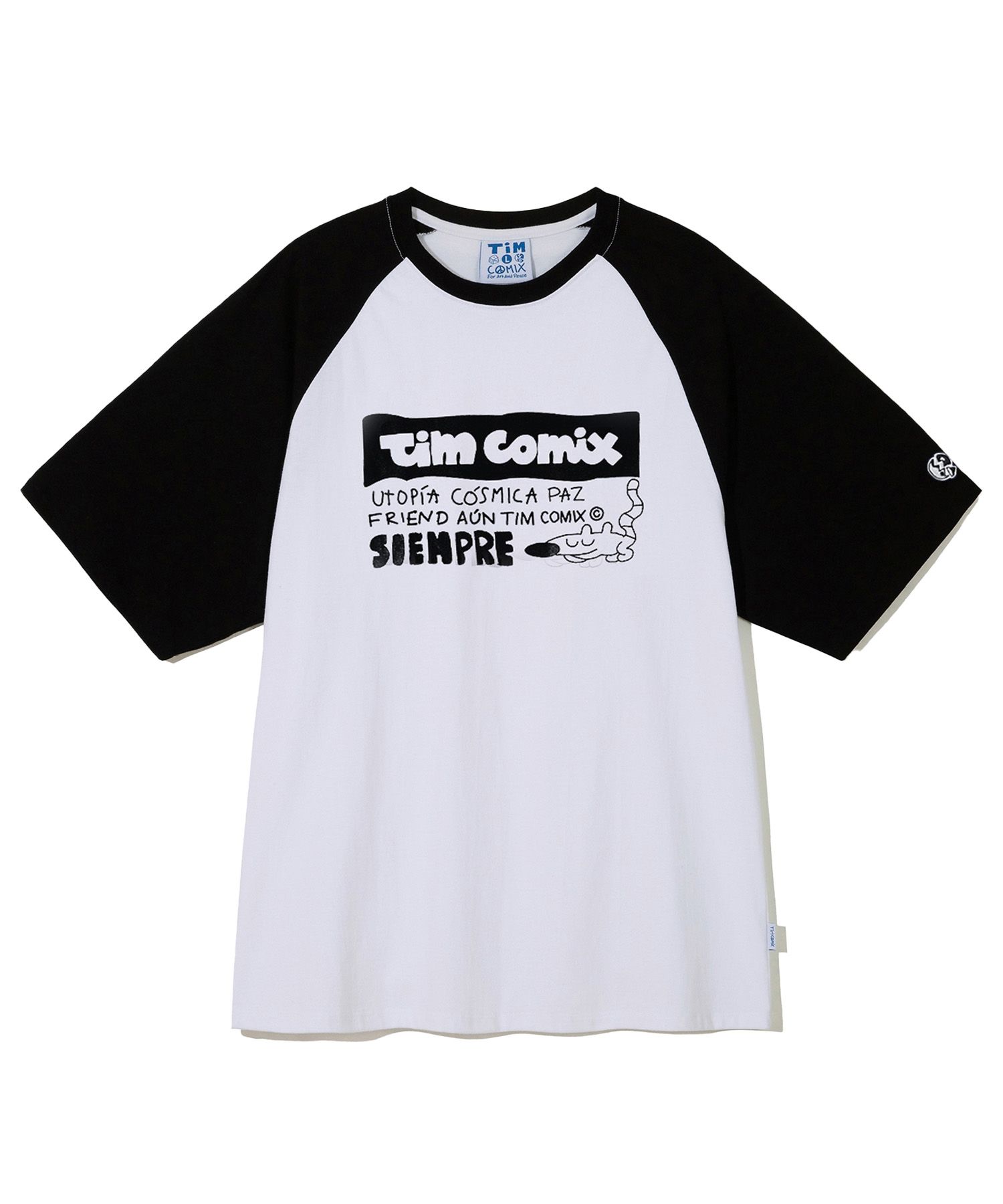 MUSINSA | TIMCOMIX SIEMPRE ANIMAL RAGLAN SS BLACK