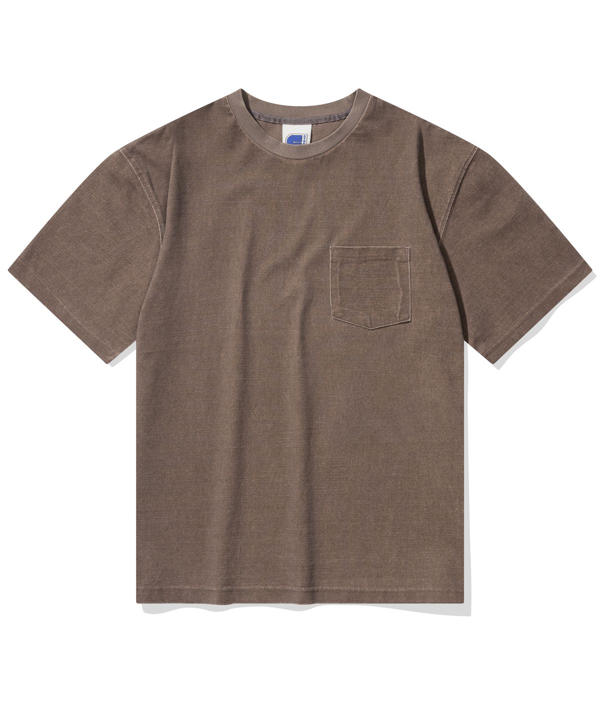 시티스트리트(CITY STREET) VINTAGE WASHED POCKET TEE - BROWN