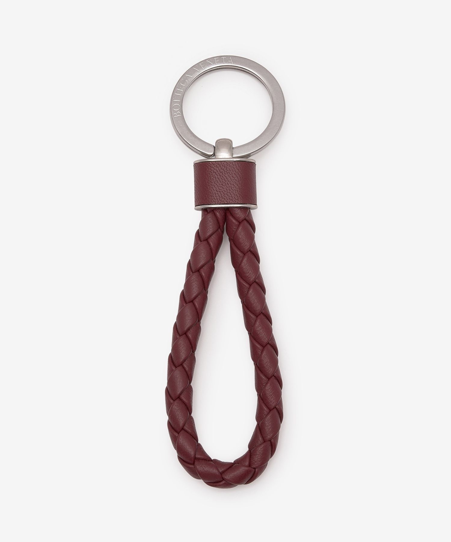 MUSINSA BOTTEGA VENETA Common Intrecciato Key Ring Barolo