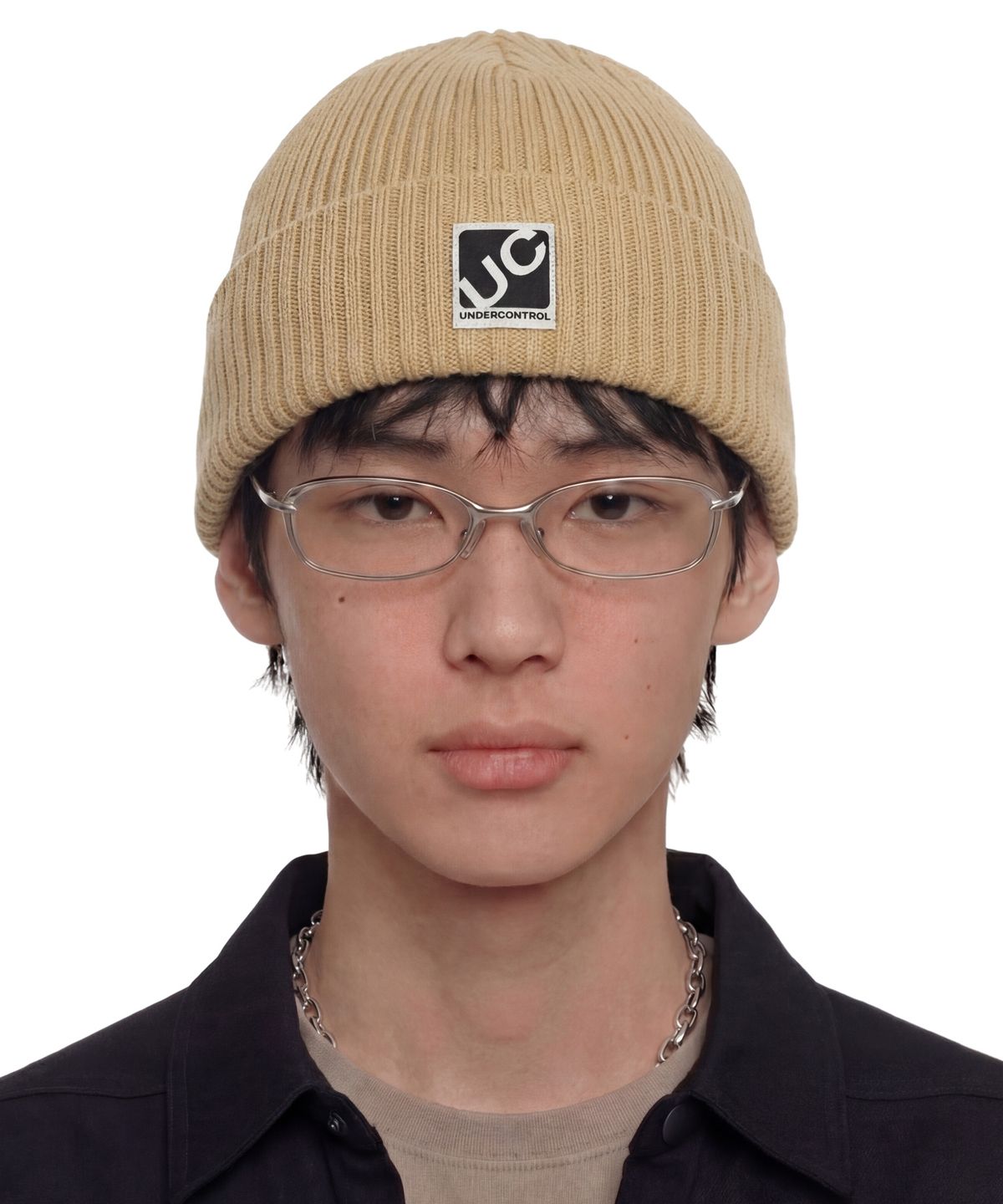 언더컨트롤(UNDERCONTROL) 사계절 얇은 롱비니 코튼 니트 남녀공용 로고 비니 모자 BEANIE / CROSS BOX LOGO / D LEMON