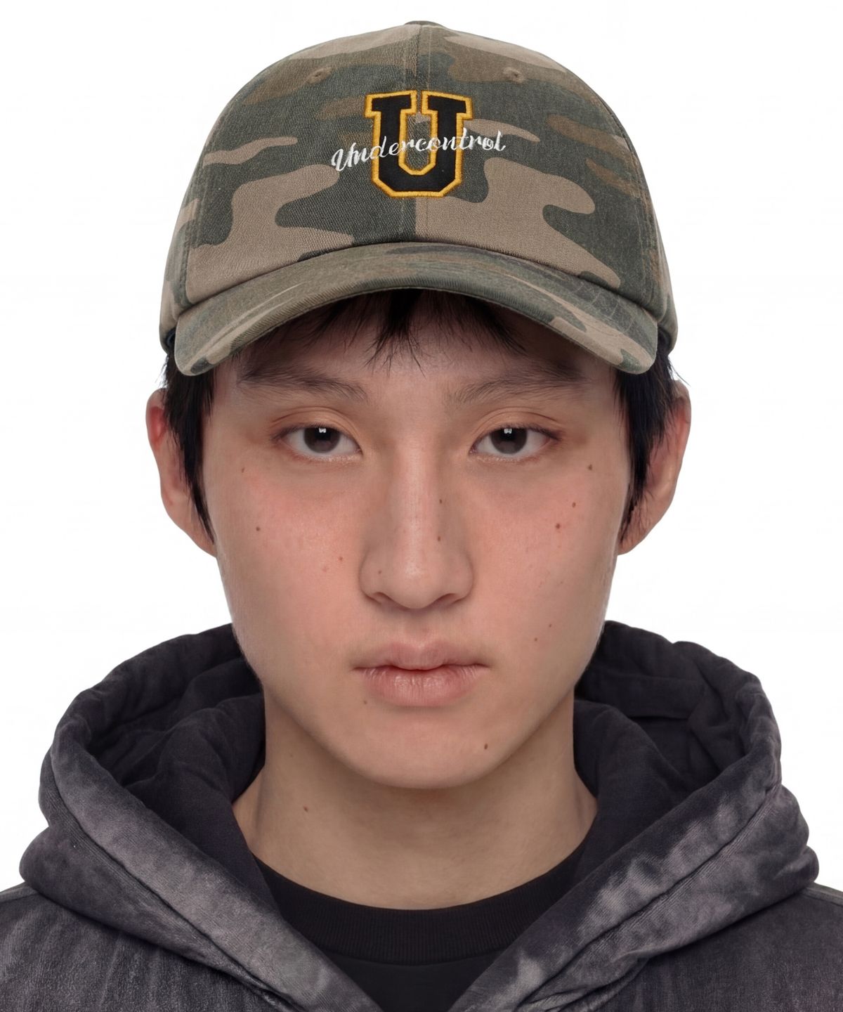 언더컨트롤(UNDERCONTROL) 사계절 코튼 카모 패턴 소프트탑 로고 볼캡 남녀공용 야구모자 SPORTS CREW / AUTHENTIC B B / CAMO