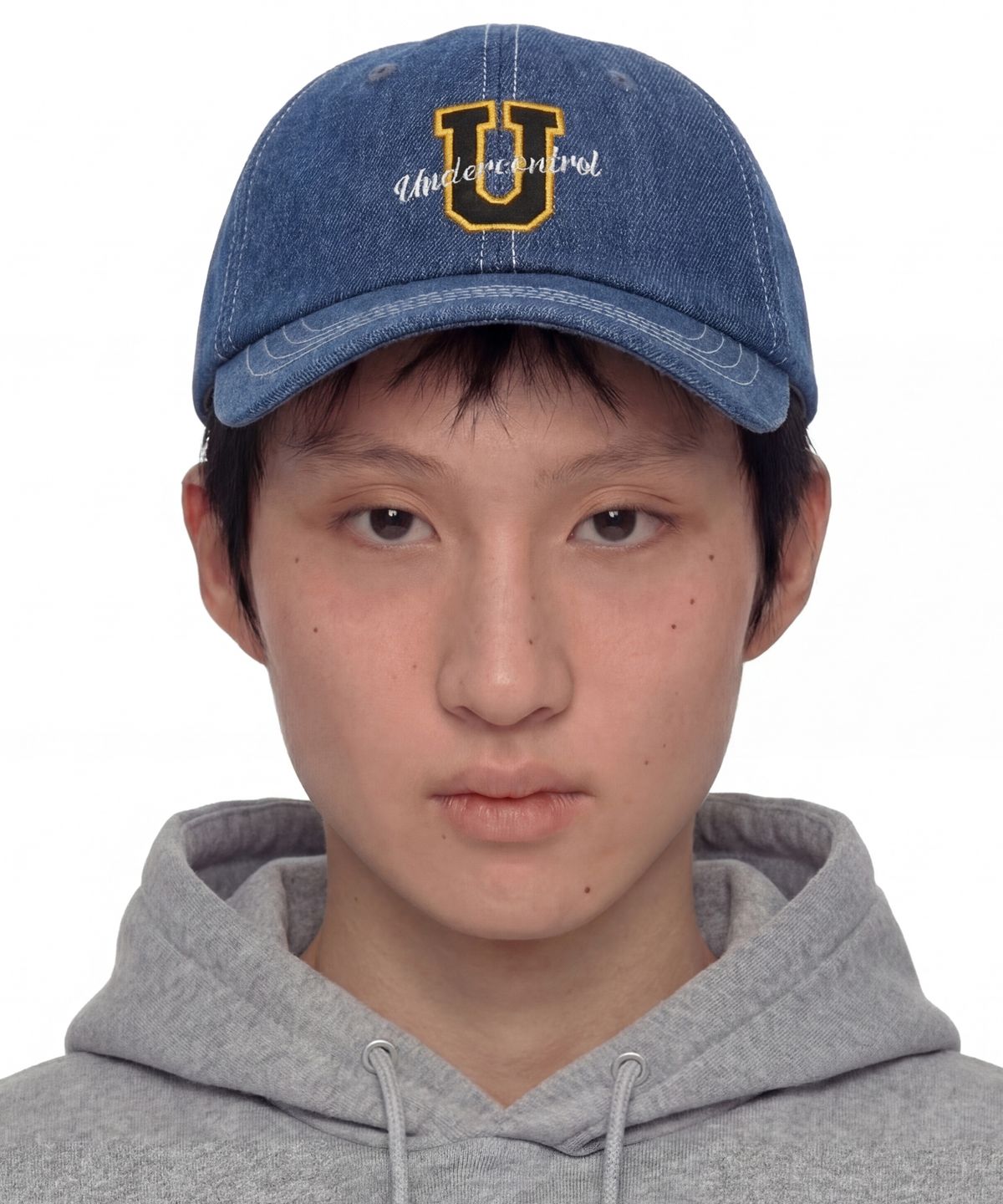 언더컨트롤(UNDERCONTROL) 사계절 워싱 데님 빈티지 소프트탑 볼캡 남녀공용 야구모자 SPORTS CREW / WASHED B B / DENIM