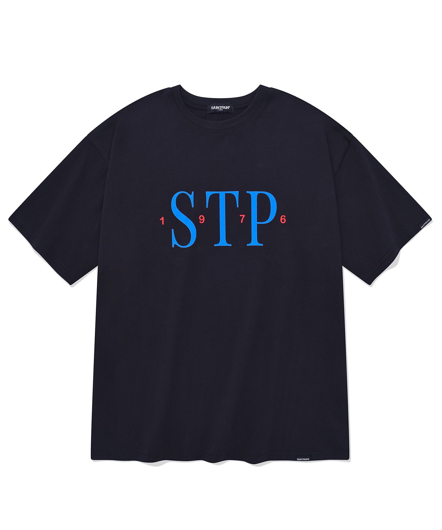 MUSINSA公式 | SAINTPAIN SPセリフSTPロゴTシャツ-ネイビー