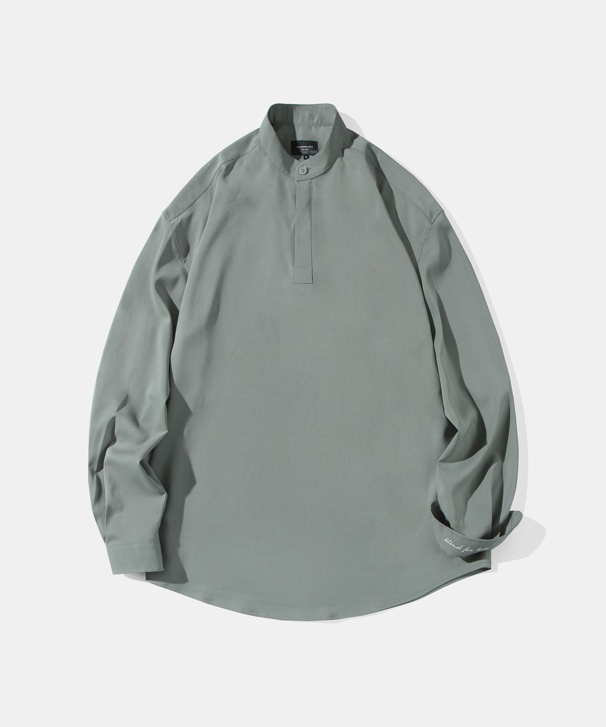 다이아몬드 레이라(DIAMOND LAYLA) Overfit Cool Poly Pullover shirt S58 Khaki gray