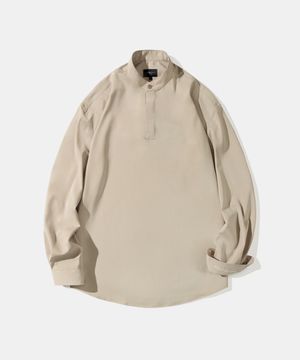 Overfit Cool Poly Pullover shirt S58 Beige