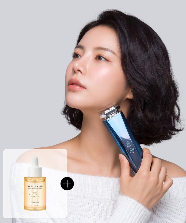 뷰티 디바이스 고주파 얼굴 마사지기 피부관리기 쿨링 딥블루  갈바닉