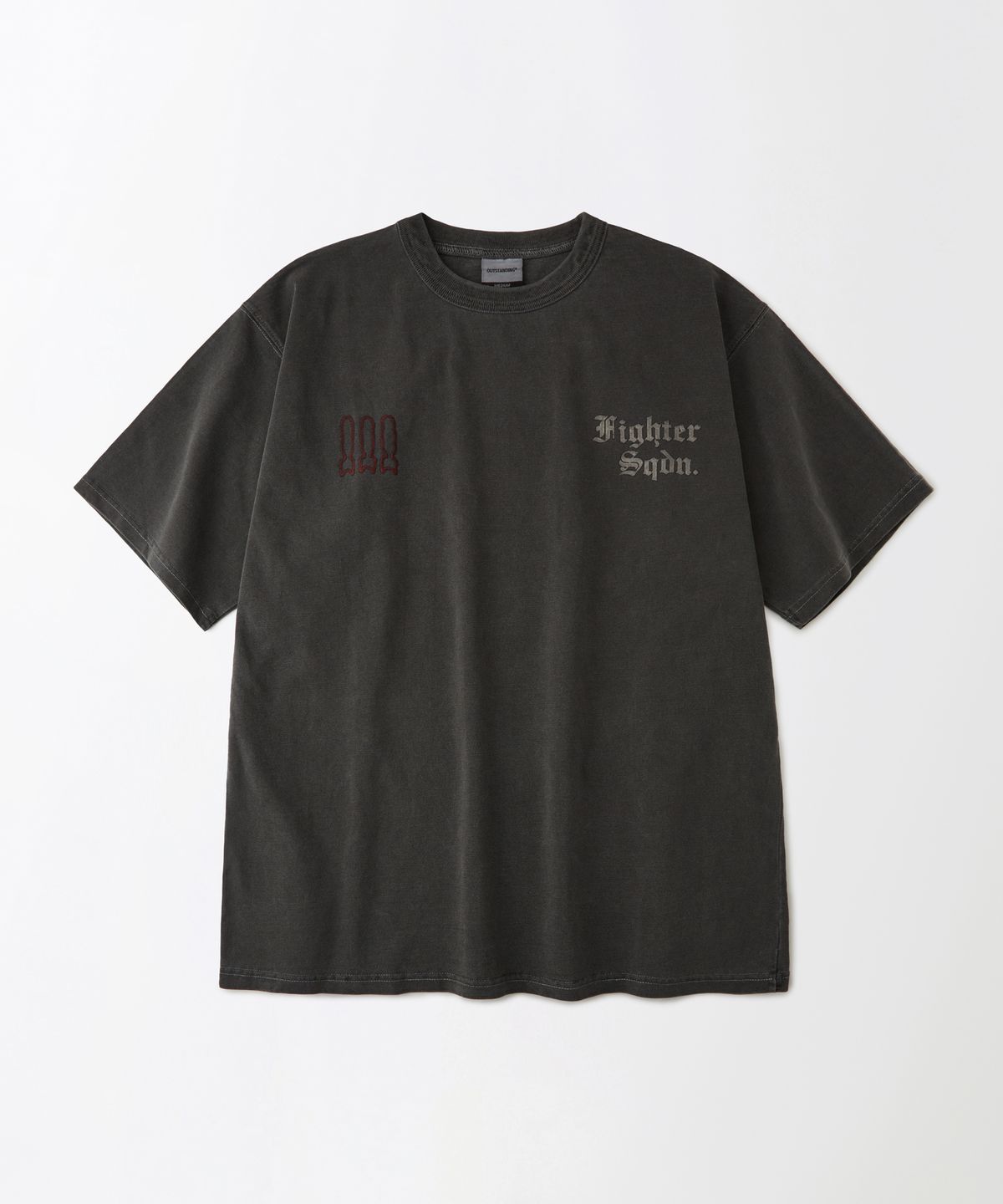 아웃스탠딩(OUTSTANDING) MIL SERIES TEE(FIGHTER SQDN)_PIGMENT CHARCOAL