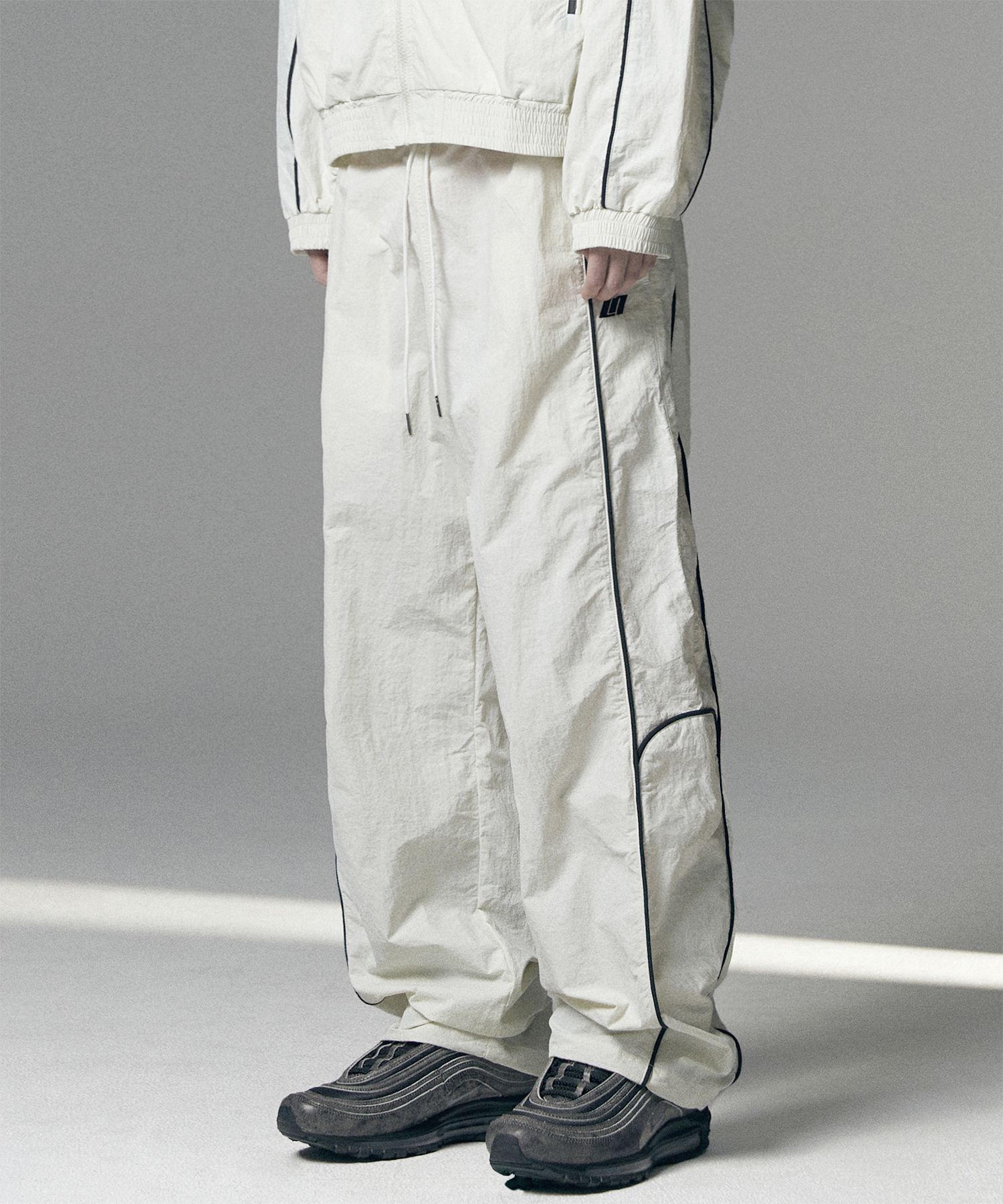 ★関税込★NOT4NERD★Nylon Racing Pants★パンツ★ MUSINSA | NOT4NERD Nylon Racing Pants - Black