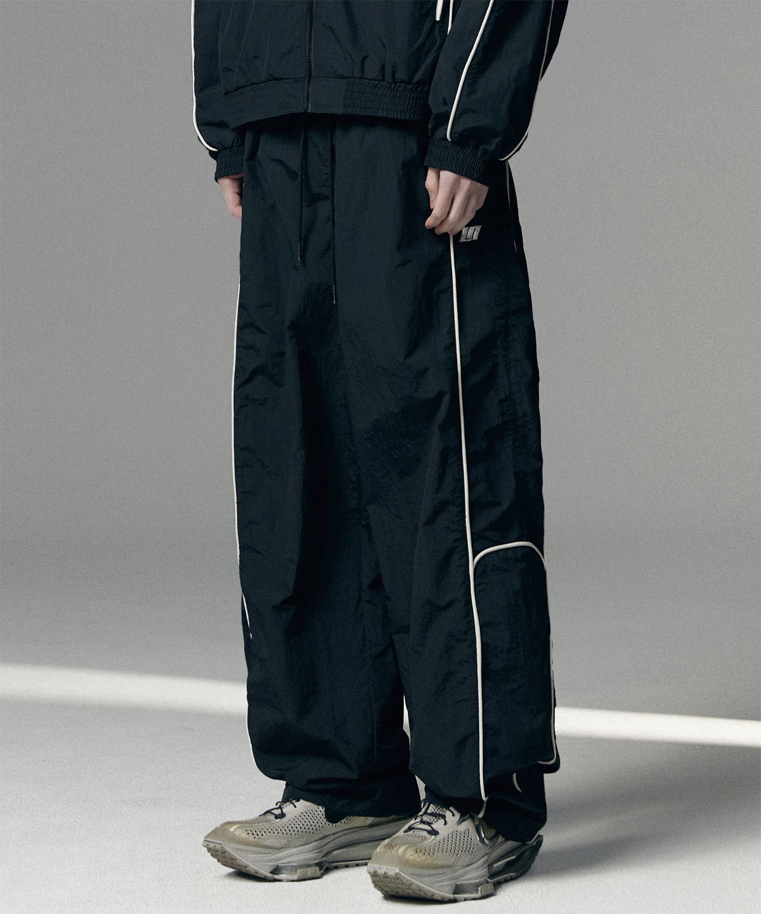 ★関税込★NOT4NERD★Nylon Racing Pants★パンツ★ MUSINSA | NOT4NERD Nylon Racing Pants - Black