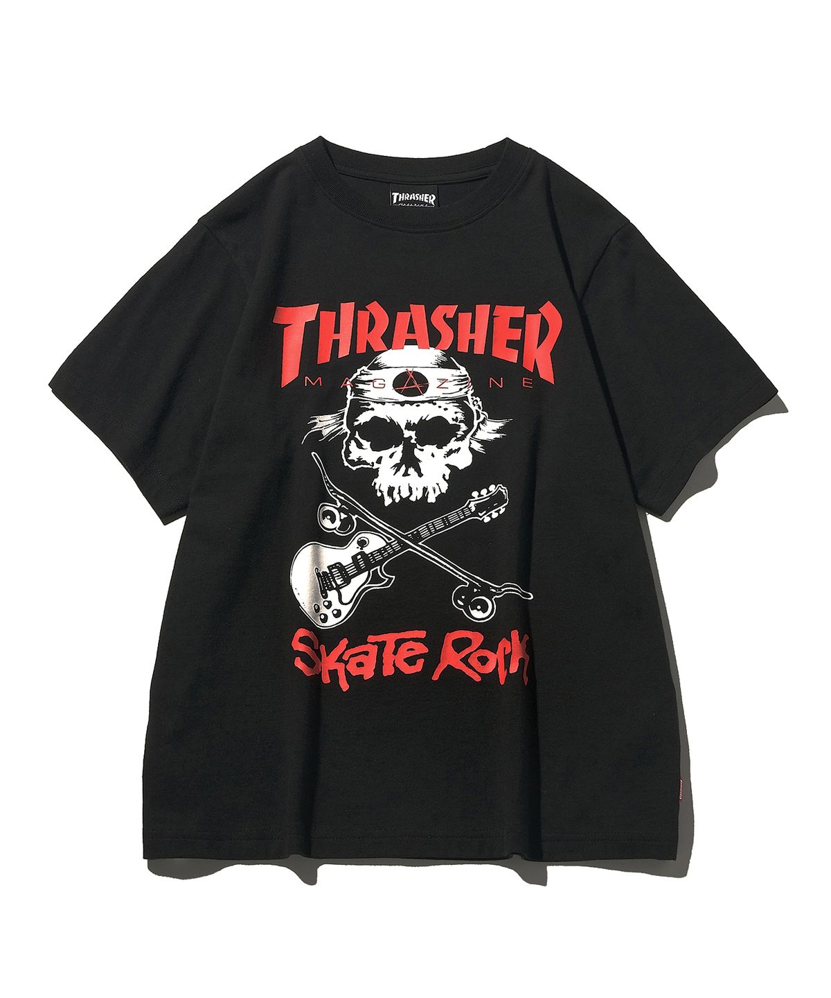 트레셔(THRASHER) 우먼스 스컬 그래픽 티셔츠 블랙