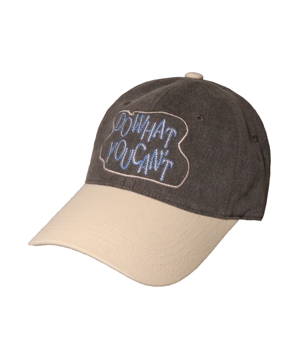 슬리피슬립(SLEEPYSLIP) DO WHAT YOU CANT CHARCOAL/BEIGE BALL CAP