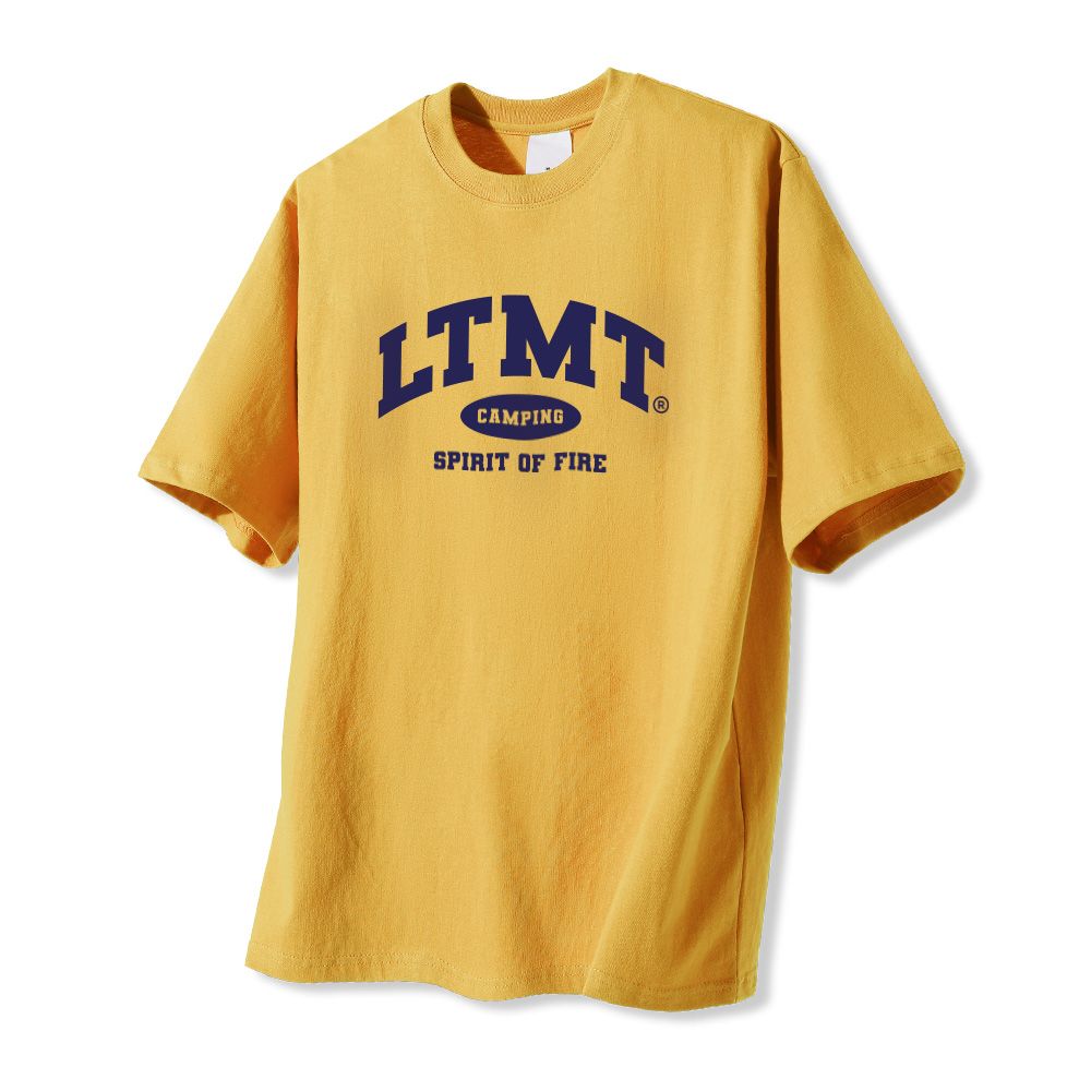 MUSINSA | LIKE THE MOST Basic LTMT short sleeve t-shirt mustard