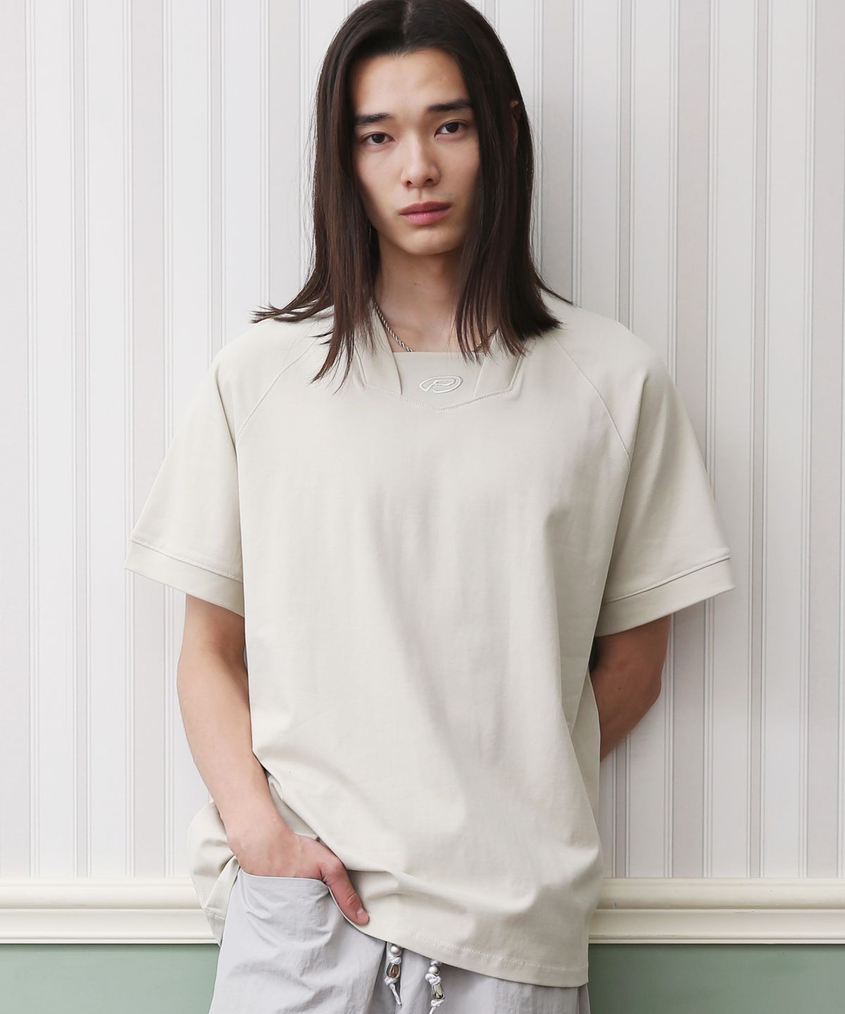 피스메이커(PIECE MAKER) EX FOOTBALL TSHIRTS (BEIGE)