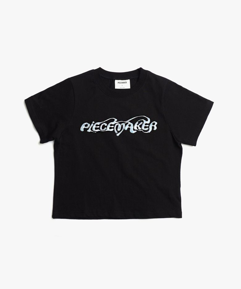 ETHNIC MELT CROP TEE (BLACK)