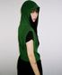EX KNIT HOOD VEST (GREEN)