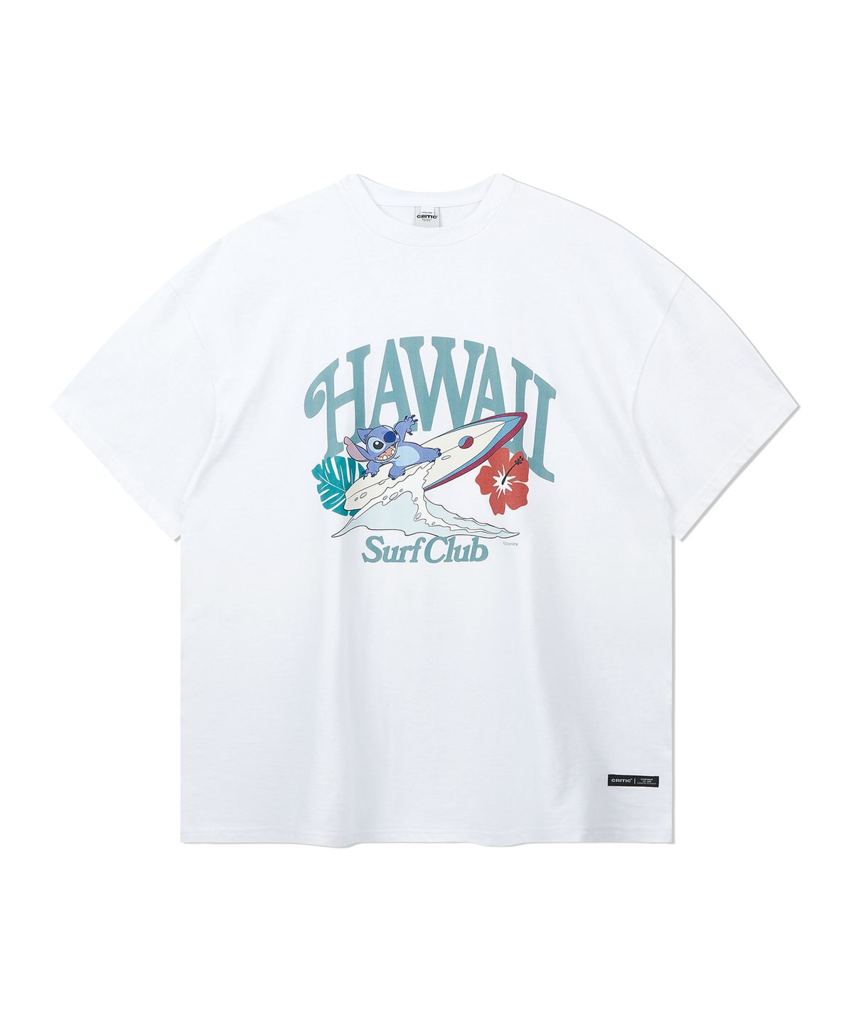 크리틱(CRITIC) Stitch Surf T-Shirts White