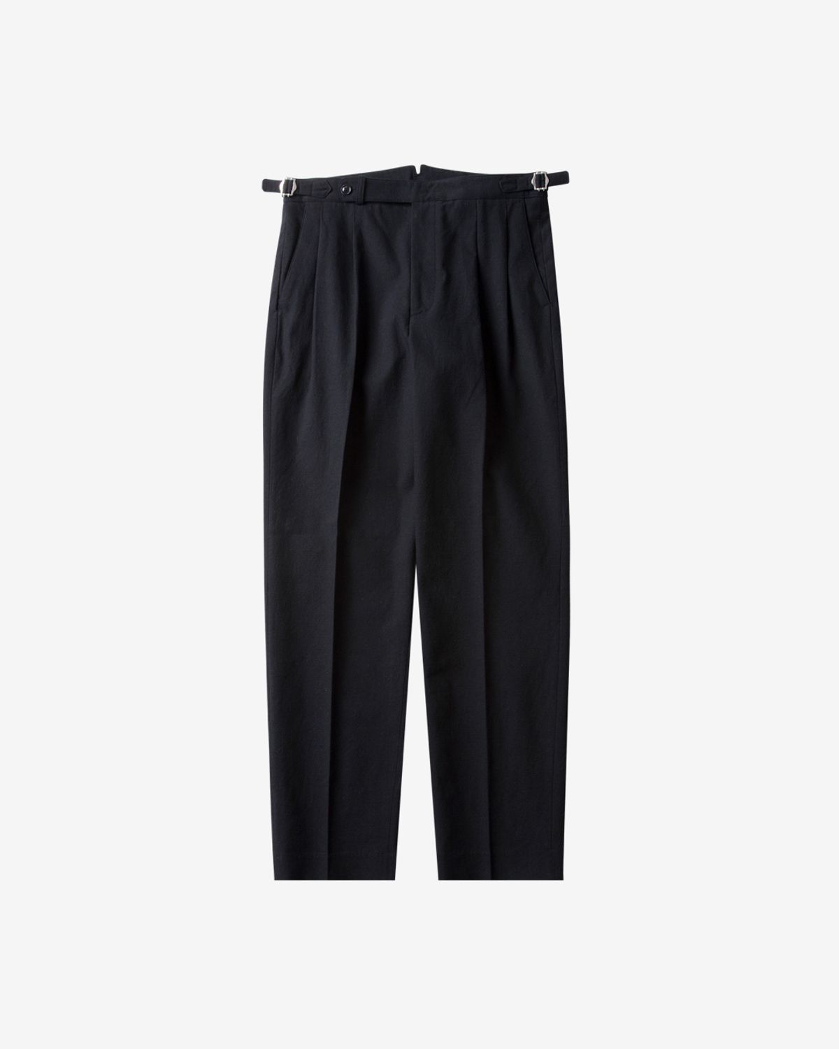 솔티(SORTIE) 8s Linen Side-adjust Trousers (Black)