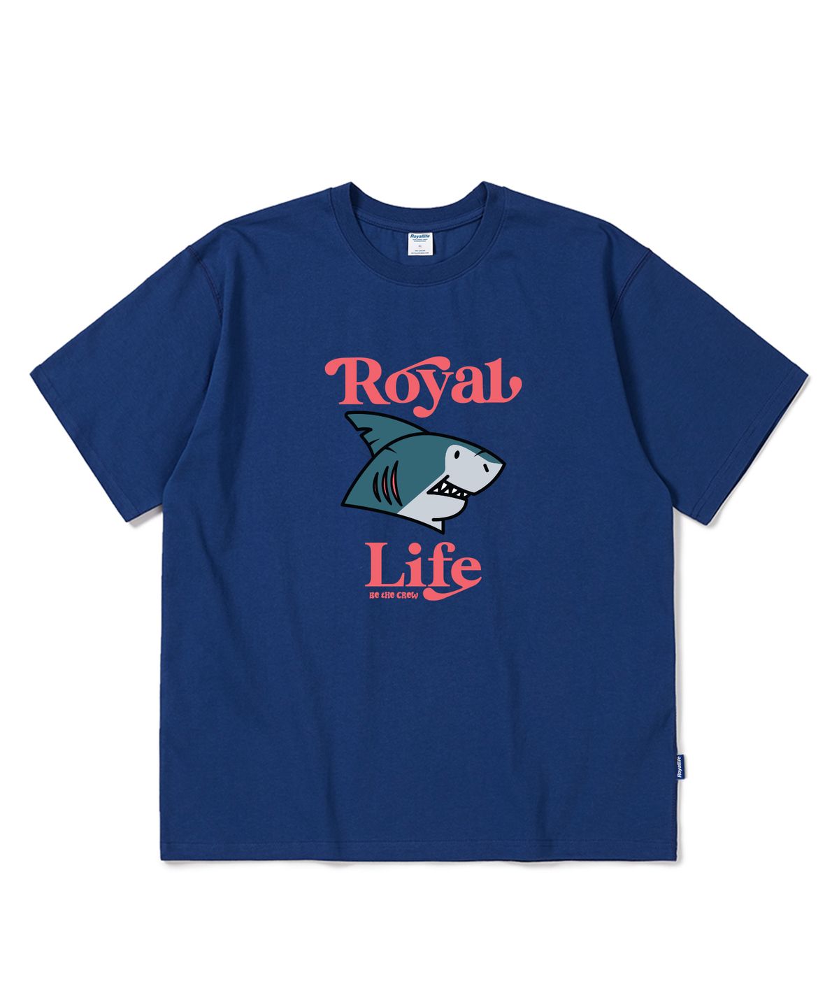로얄라이프(ROYALLIFE) RL2002 로얄 샤크 반팔 티셔츠 - 블루