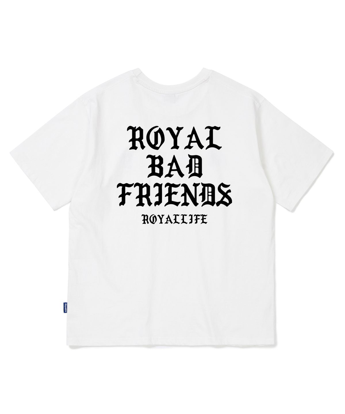 로얄라이프(ROYALLIFE) RLU2102 디플로마 백로고 헤비웨이트 반팔 티셔츠 - 화이트
