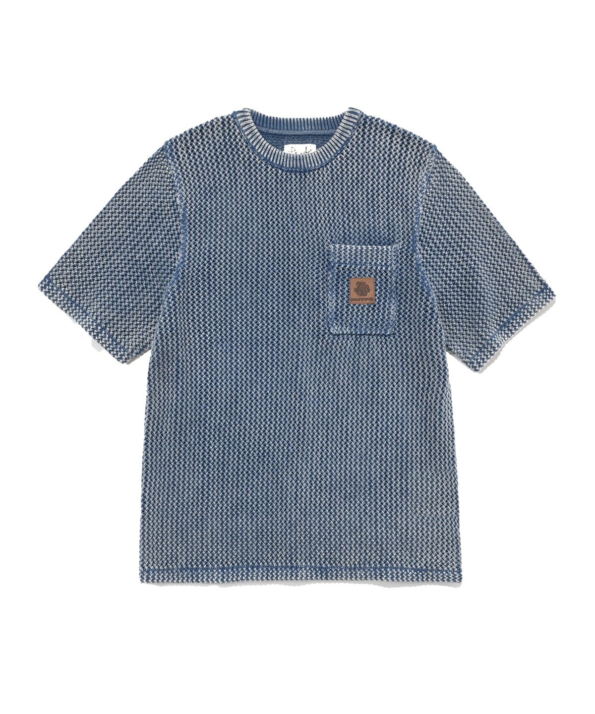 피지컬 디파트먼트(PHYSICAL DEPARTMENT) POCKET MESH KNIT SS MARIN BLUE