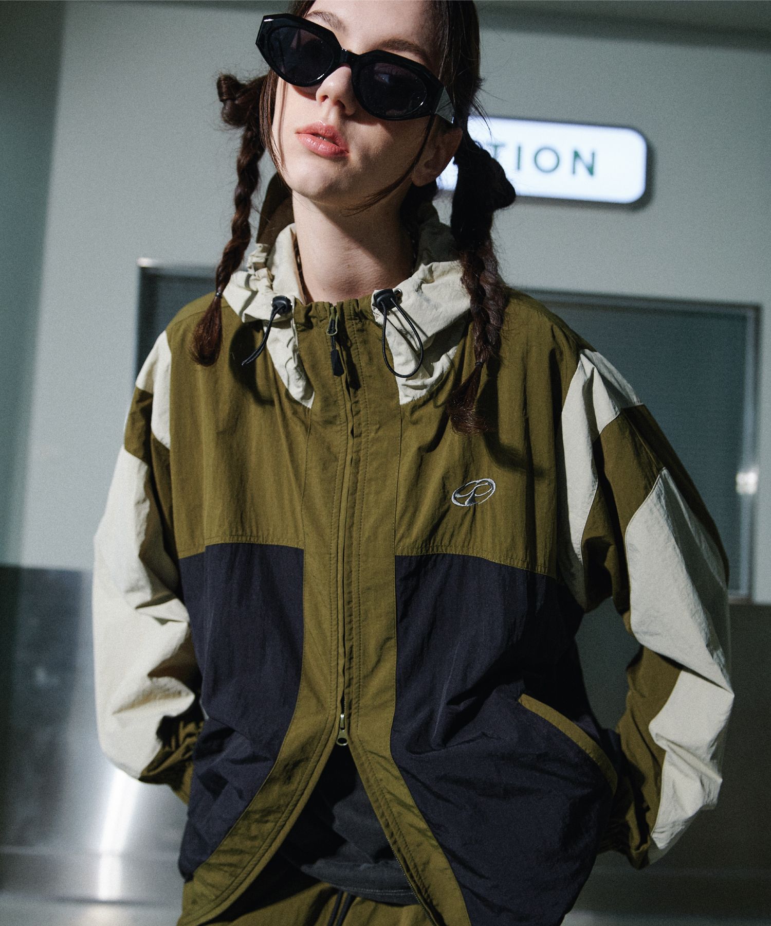 ★CPGN STUDIO★Cracking Hood Windbreaker★送料・関税込★ MUSINSA公式 | CPGN STUDIO Cracking Hood Windbreaker Khaki