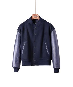 유스턴 바시티 자켓 퍼플