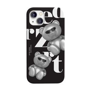선글라스베어 곰 디자인 투명 젤리 하드 아이폰 갤럭시 전기종 케이스