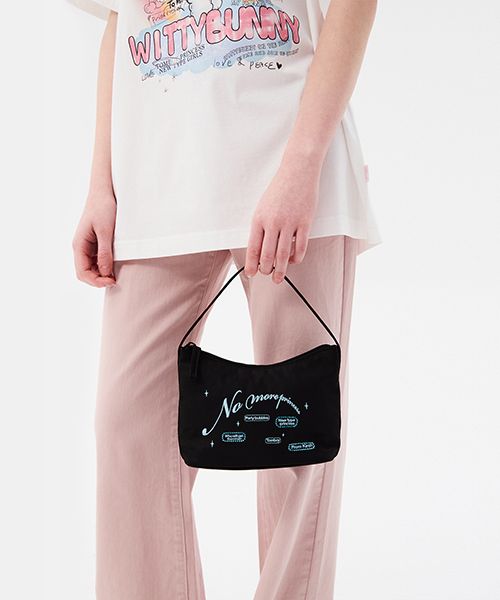 [ KIRSH ]★CHERRY SATIN HOTFIX MINI HANDBAG MUSINSA | KIRSH Cherry Satin Hotfix Mini Handbag [Black]