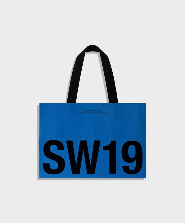 SW19 BLUE SHOPPING BAG - MEDIUM