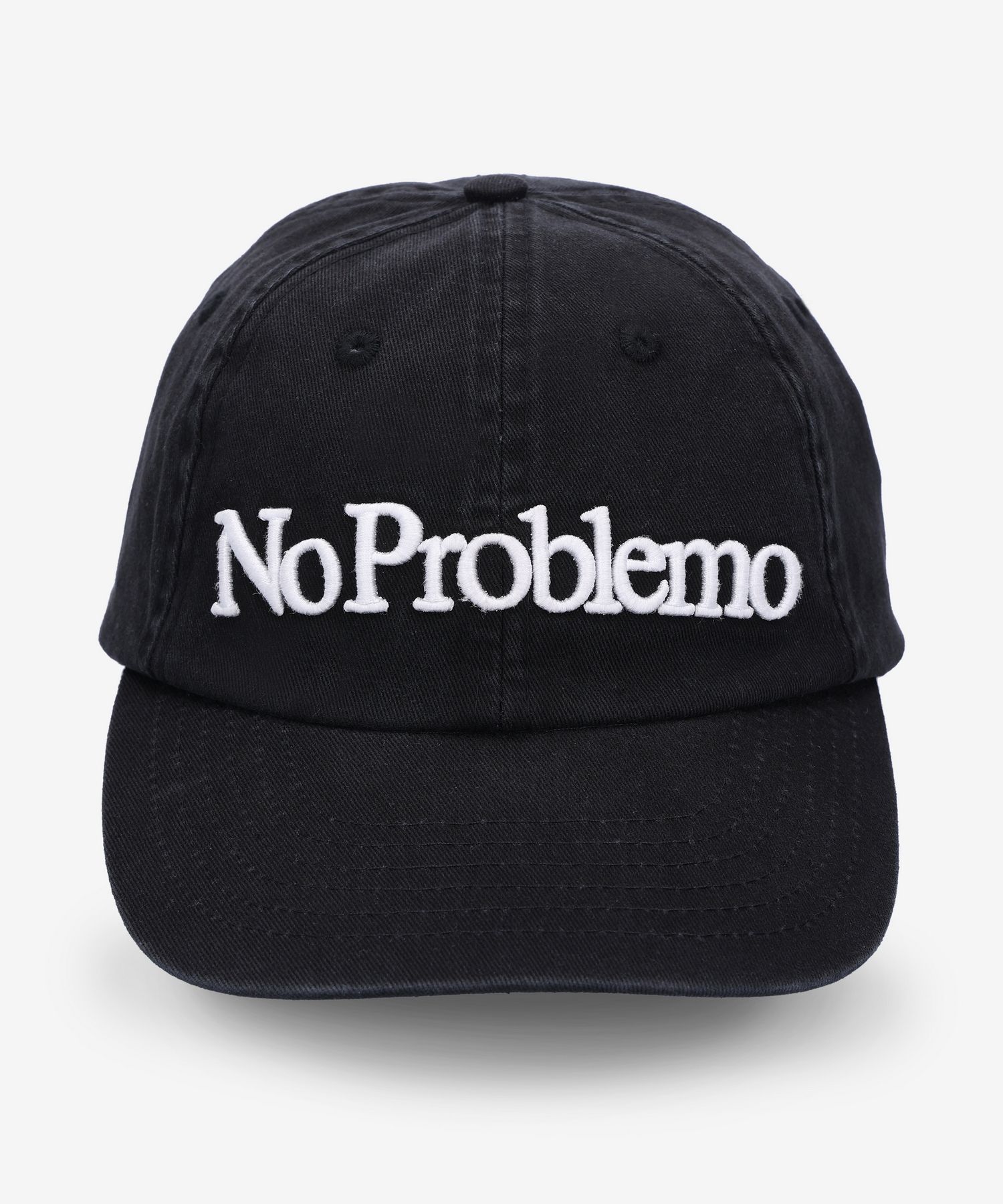 オンライン で 販売Fashion - Aries NoProblem 刺繍キャップ 黒