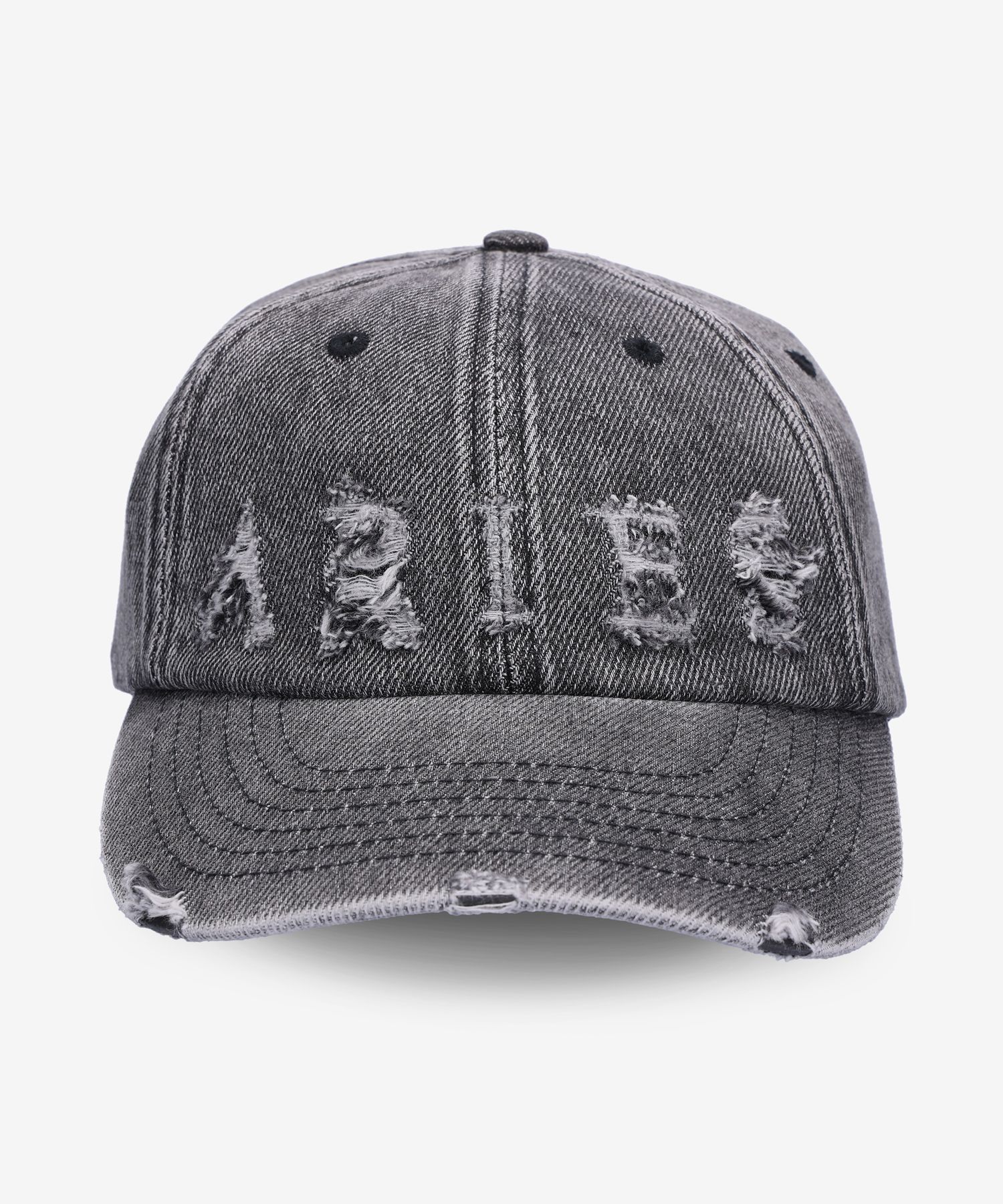 帽子 Aries Destyoyed Lece cap (Denim) MUSINSA | ARIES Common Laser Logo Distressed Denim Ball Cap